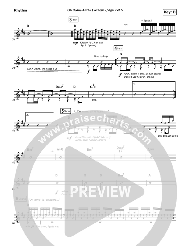 Oh Come All Ye Faithful (Live) Rhythm Pack (Thrive Worship)