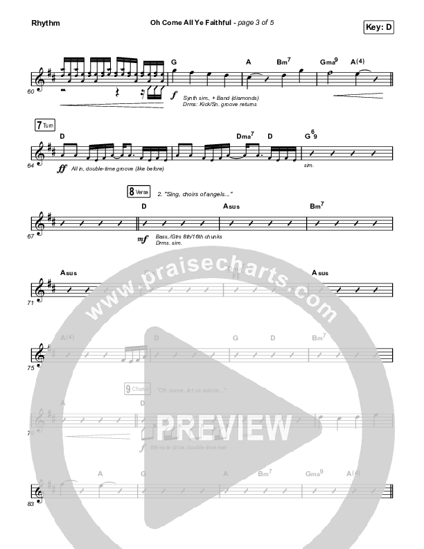 Oh Come All Ye Faithful (Live) Rhythm Pack (Thrive Worship)