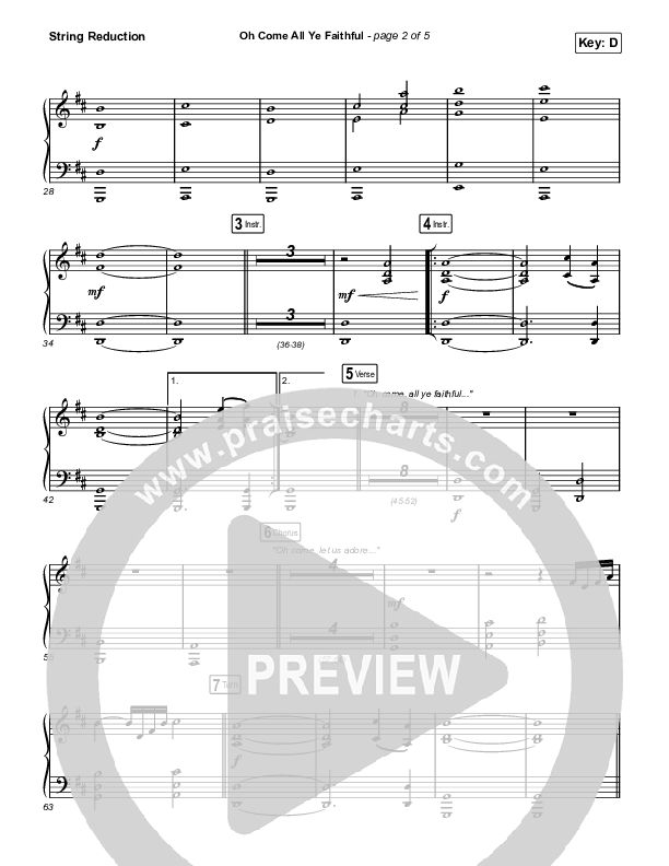 Oh Come All Ye Faithful (Live) String Reduction (Thrive Worship)