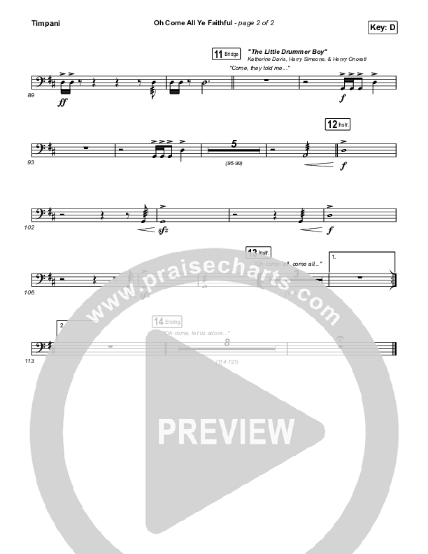 Oh Come All Ye Faithful (Live) Timpani (Thrive Worship)