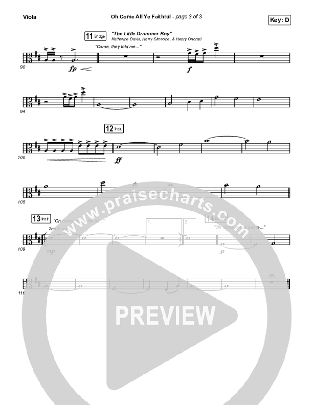 Oh Come All Ye Faithful (Live) Viola (Thrive Worship)