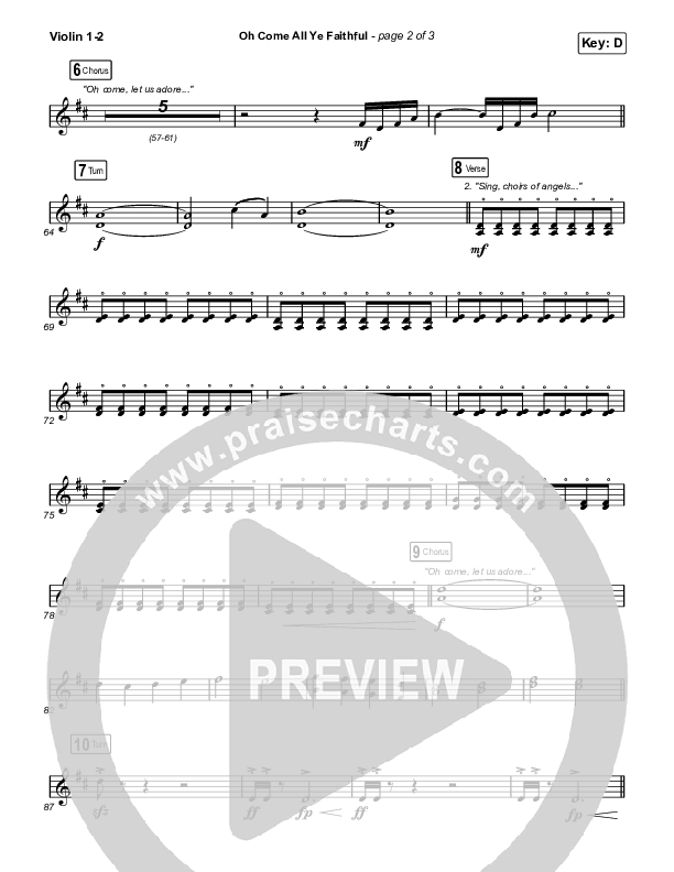 Oh Come All Ye Faithful (Live) String Pack (Thrive Worship)