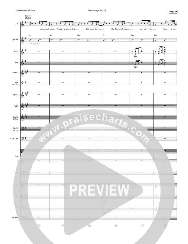 Gloria Orchestration (Chris Tomlin)