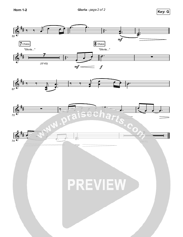 Gloria French Horn 1/2 (Chris Tomlin)