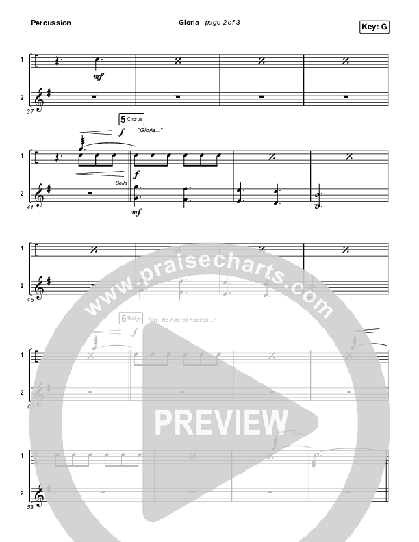 Gloria Percussion (Chris Tomlin)