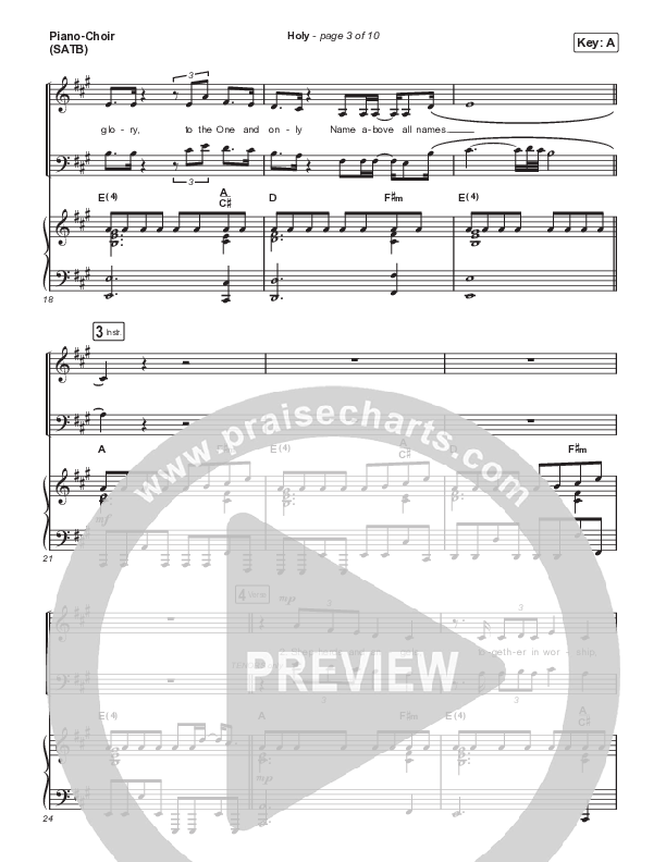 Holy Piano/Vocal (SATB) (David Leonard)