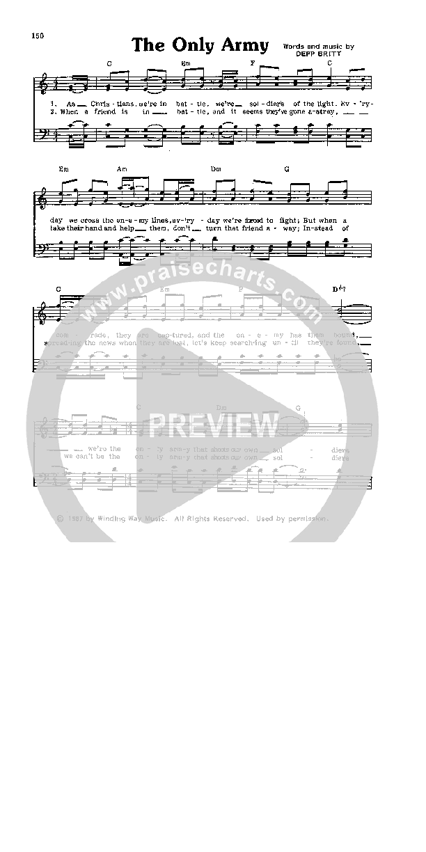 The Only Army Lead Sheet ()