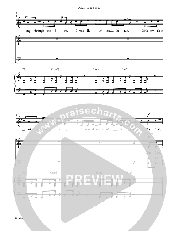 Alive (Choral Anthem SATB) Anthem (SATB/Piano) (Word Music Choral / Arr. Cliff Duren)