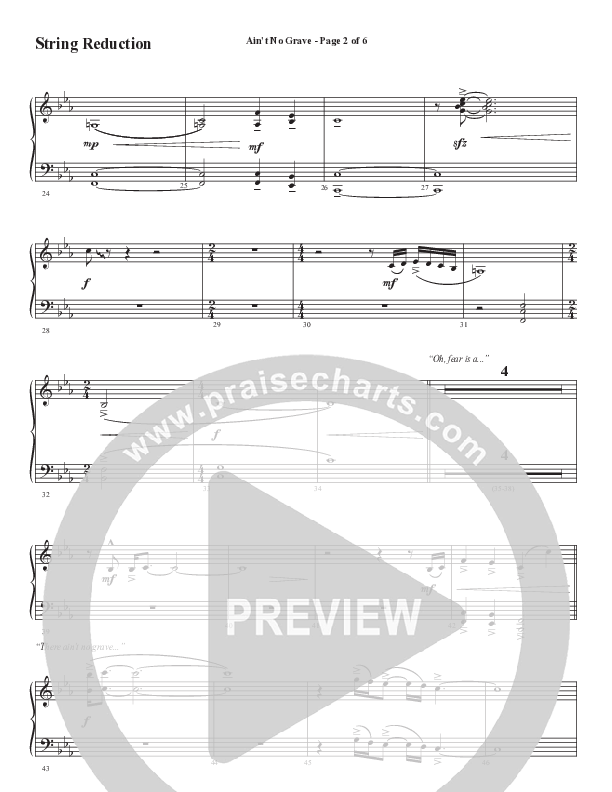 Ain't No Grave (Choral Anthem SATB) String Reduction (Word Music Choral / Arr. Luke Gambill)
