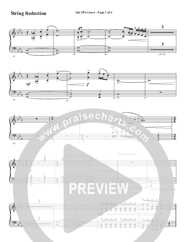 Ain't No Grave (Choral Anthem SATB) String Reduction (Word Music Choral / Arr. Luke Gambill)