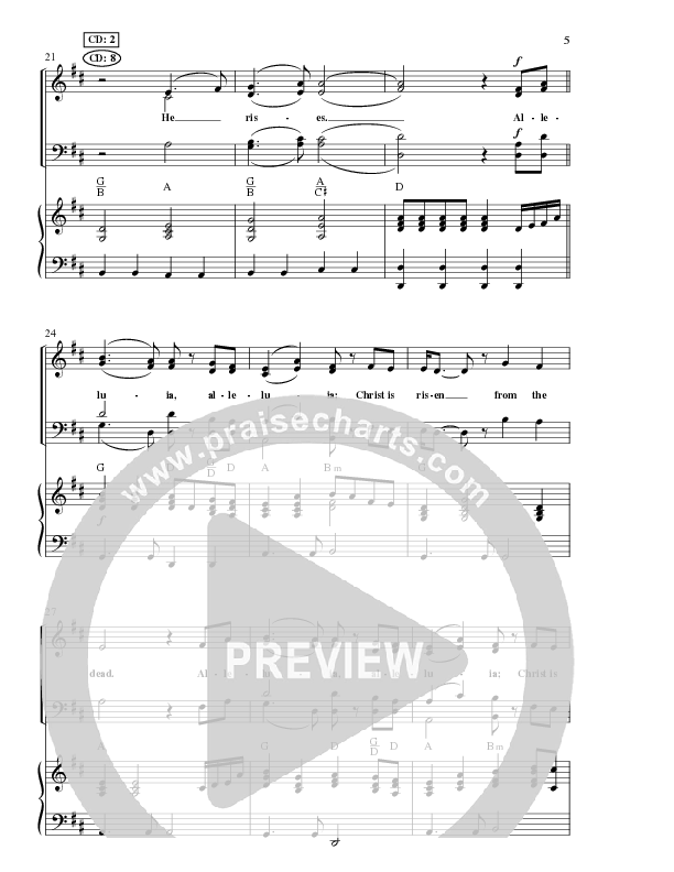 Alleluia Christ Is Risen (Choral Anthem SATB) Anthem (SATB/Piano) (Lorenz Choral / Arr. Camp Kirkland)