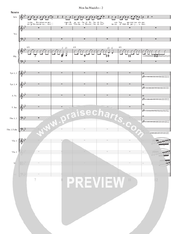 Nos ha Nacido Conductor's Score (Bell Shoals Music)
