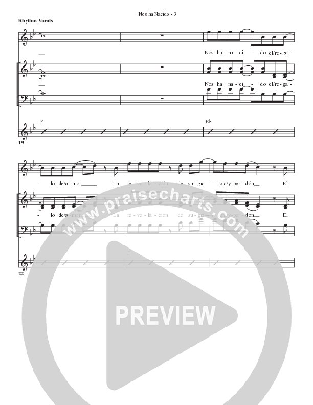 Nos ha Nacido Piano/Vocal Pack (Bell Shoals Music)