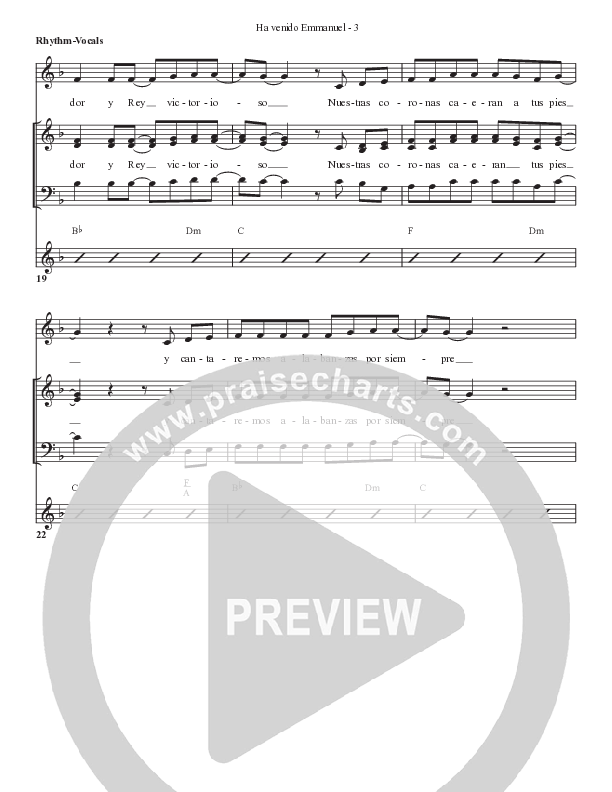 Ha venido Emmanuel Piano/Vocal Pack (Bell Shoals Music)