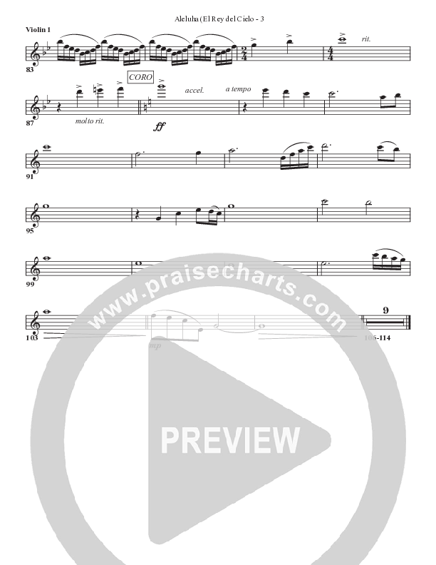 Aleluya (El Rey del Cielo) String Pack (Bell Shoals Music)