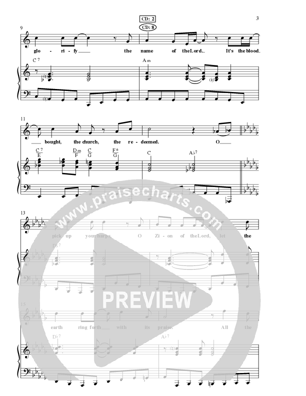 Blood Bought Church (Choral Anthem SATB) Anthem (SATB/Piano) (Lillenas Choral / Arr. Cliff Duren)