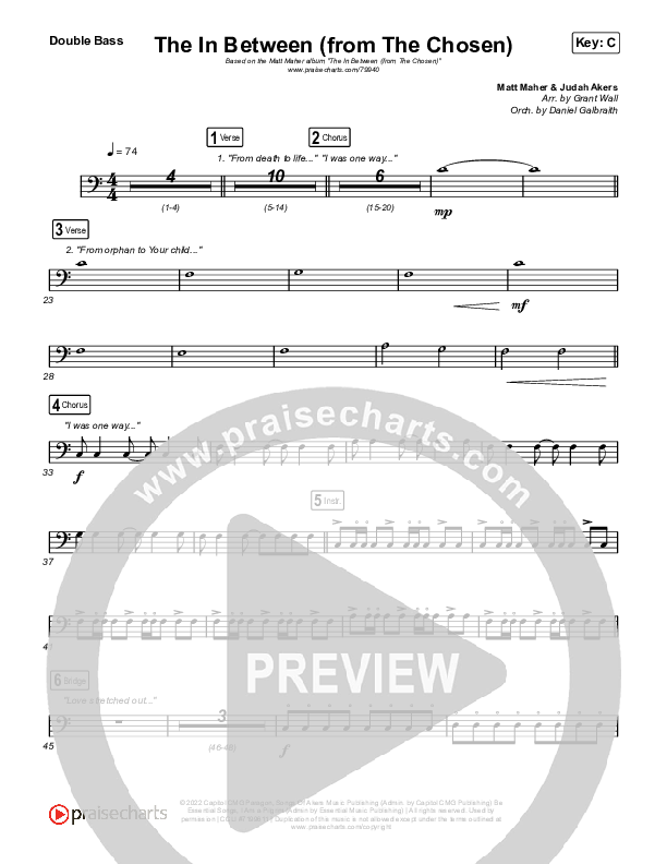 The In Between (From The Chosen) String Bass (Matt Maher)
