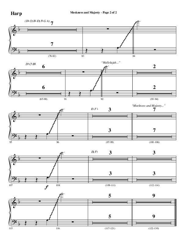 Meekness And Majesty (Choral Anthem SATB) Harp (Word Music Choral / Arr. Phil Nitz)