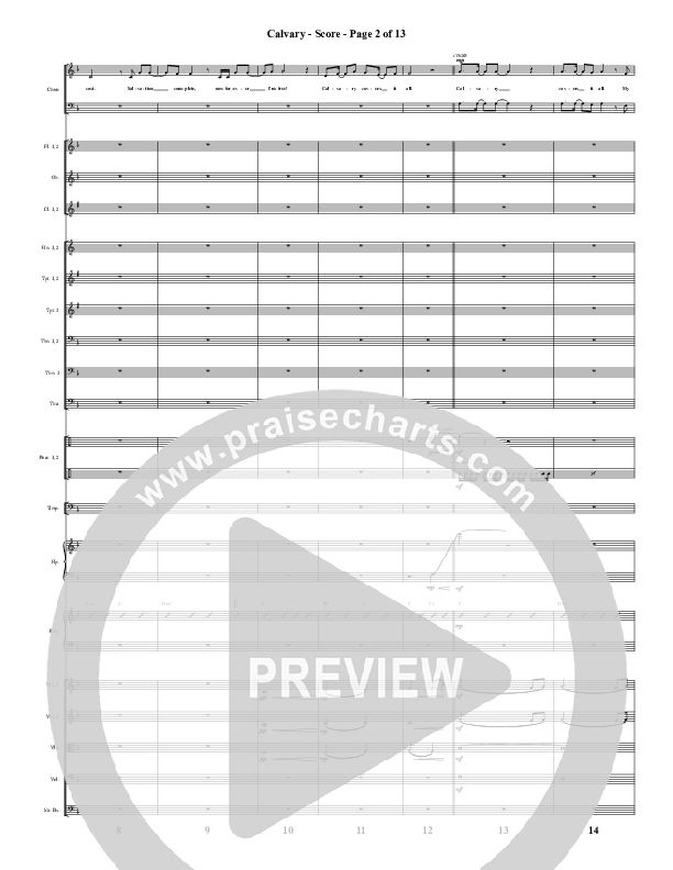Calvary (Choral Anthem SATB) Conductor's Score (Word Music Choral / Arr. Daniel Semsen)