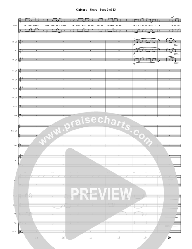 Calvary (Choral Anthem SATB) Conductor's Score (Word Music Choral / Arr. Daniel Semsen)