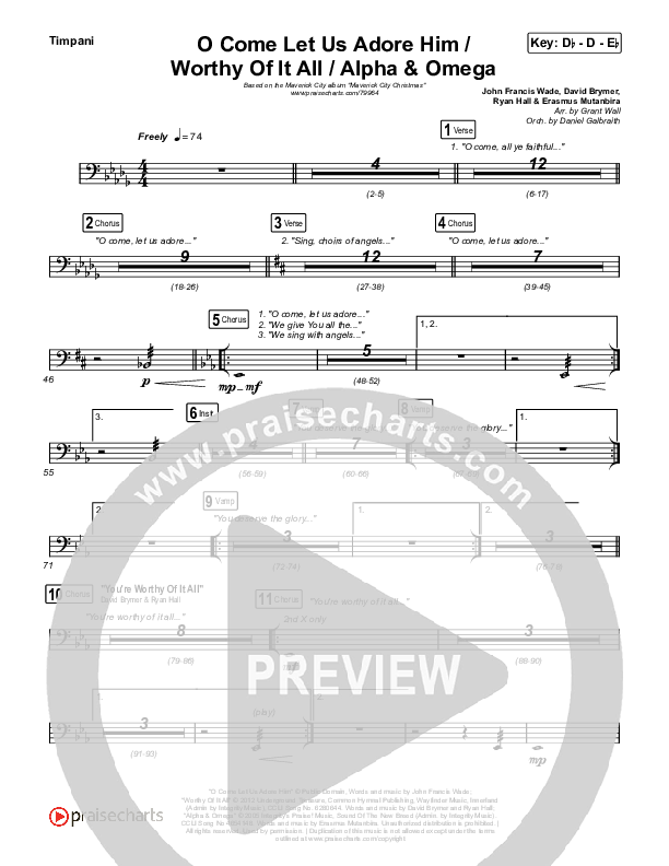 O Come Let Us Adore Him / Worthy Of It All / Alpha & Omega Timpani (Maverick City Music / Chandler Moore / Jekalyn Carr)