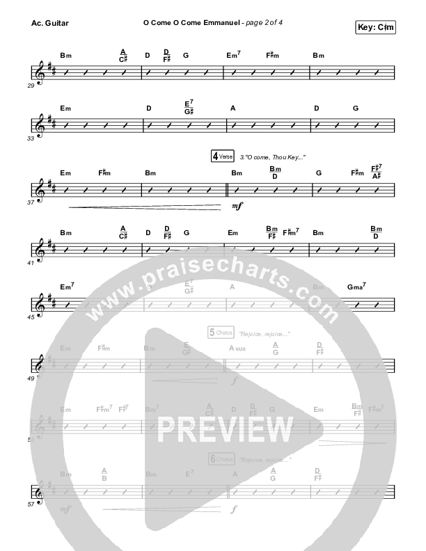 O Come O Come Emmanuel Acoustic Guitar (Maverick City Music / Naomi Raine / Nate Moore)