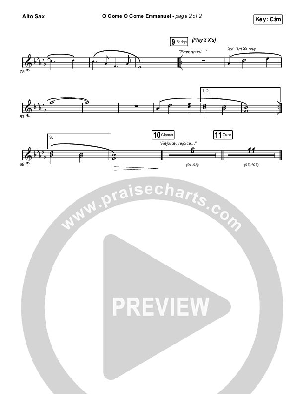 O Come O Come Emmanuel Sax Pack (Maverick City Music / Naomi Raine / Nate Moore)