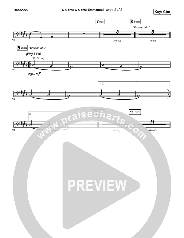 O Come O Come Emmanuel Bassoon (Maverick City Music / Naomi Raine / Nate Moore)