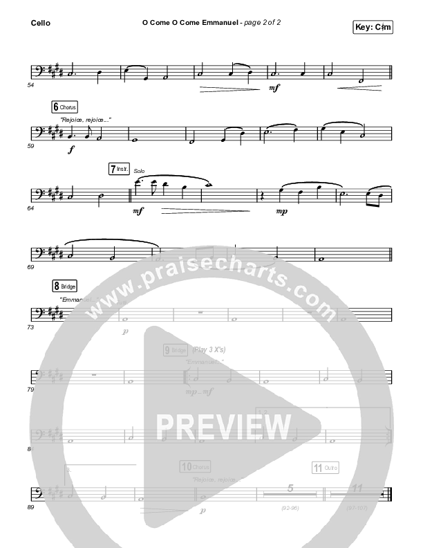 O Come O Come Emmanuel Cello (Maverick City Music / Naomi Raine / Nate Moore)