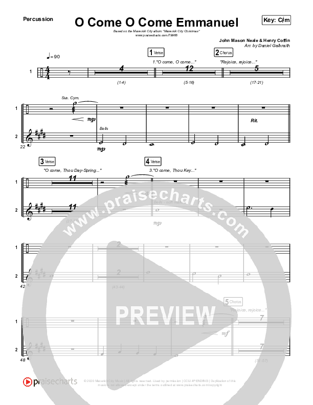 O Come O Come Emmanuel Percussion (Maverick City Music / Naomi Raine / Nate Moore)