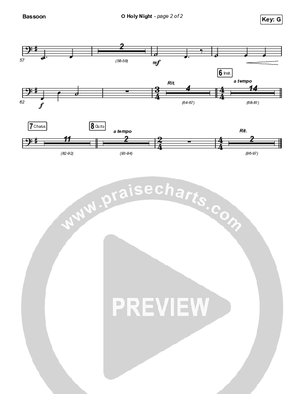 O Holy Night Bassoon (Maverick City Music / Lizzie Morgan)