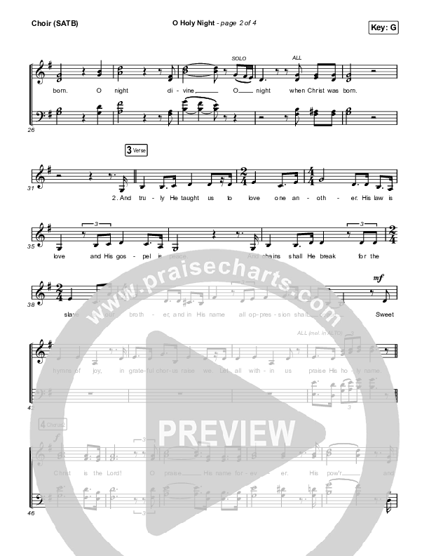 O Holy Night Choir Sheet (SATB) (Maverick City Music / Lizzie Morgan)
