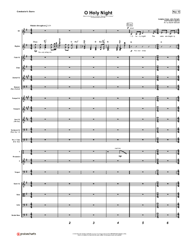 O Holy Night Conductor's Score (Maverick City Music / Lizzie Morgan)