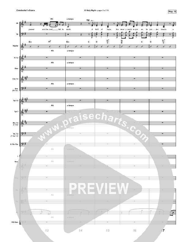 O Holy Night Conductor's Score (Maverick City Music / Lizzie Morgan)