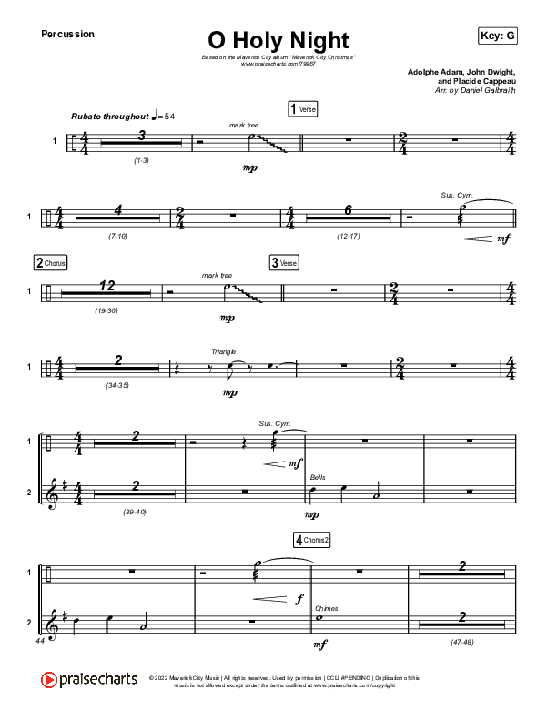 O Holy Night Percussion (Maverick City Music / Lizzie Morgan)