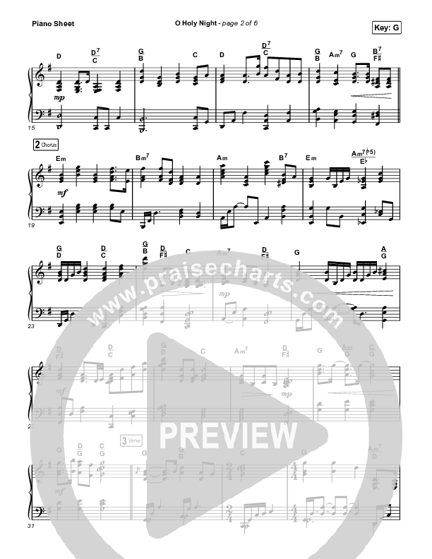 O Holy Night Piano Sheet (Maverick City Music / Lizzie Morgan)