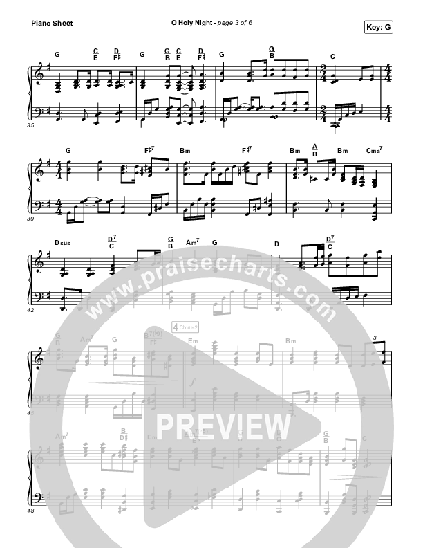 O Holy Night Piano Sheet (Maverick City Music / Lizzie Morgan)