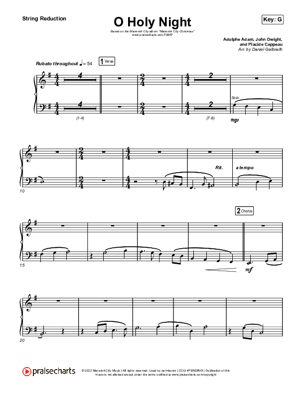 O Holy Night String Reduction (Maverick City Music / Lizzie Morgan)