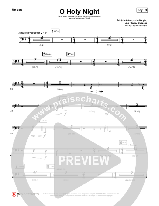 O Holy Night Timpani (Maverick City Music / Lizzie Morgan)