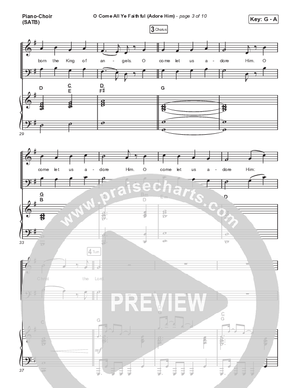 O Come All Ye Faithful (Adore Him) (A Christmas Choral Worship Moment) Piano/Choir (SATB) (Signature Sessions / Connor Bogardus / Arr. Mason Brown)
