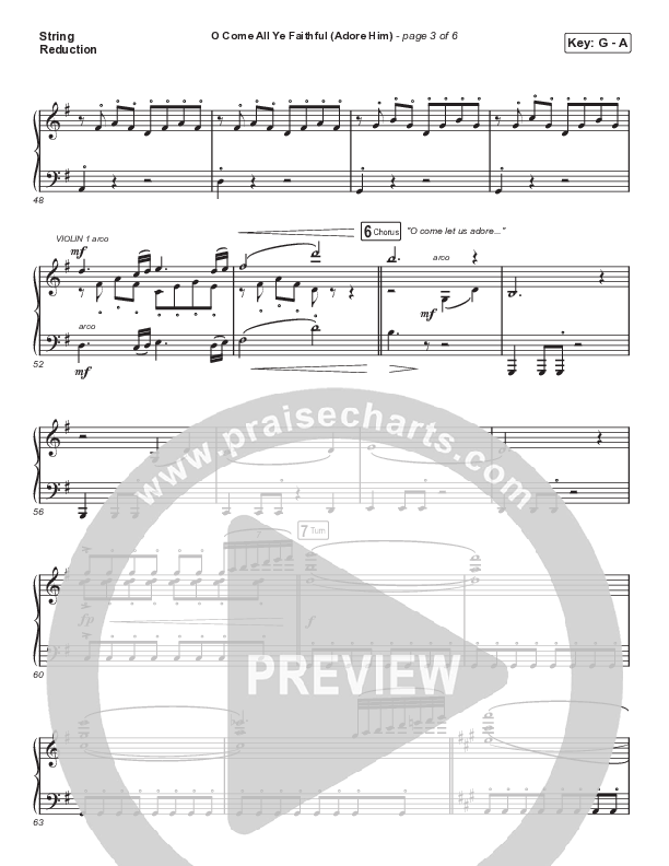 O Come All Ye Faithful (Adore Him) (A Christmas Choral Worship Moment) String Reduction (Signature Sessions / Connor Bogardus / Arr. Mason Brown)