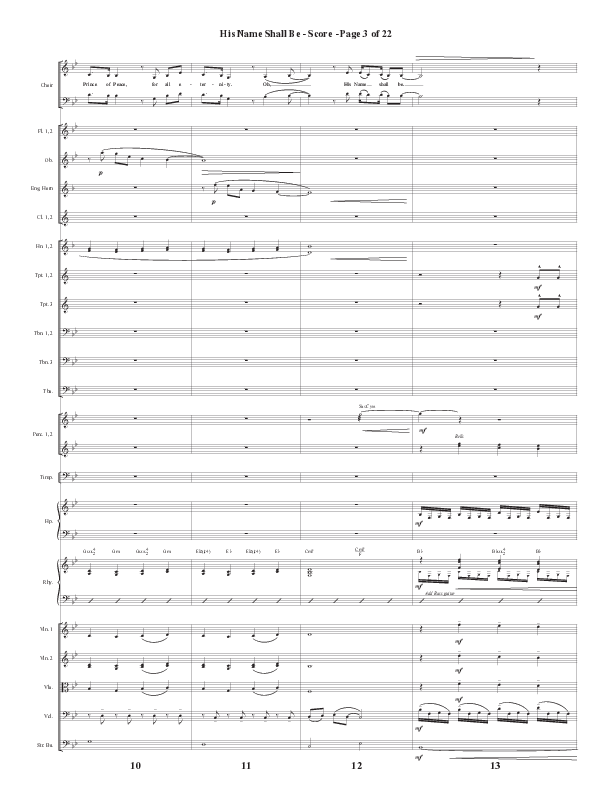 His Name Shall Be (Choral Anthem SATB) Conductor's Score (Word Music Choral / Arr. J. Daniel Smith)