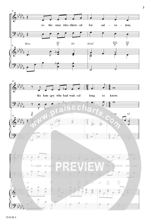 Christmas Communion Hymn (Choral Anthem SATB) Anthem (SATB/Piano) (Word Music Choral / Arr. Cliff Duren)