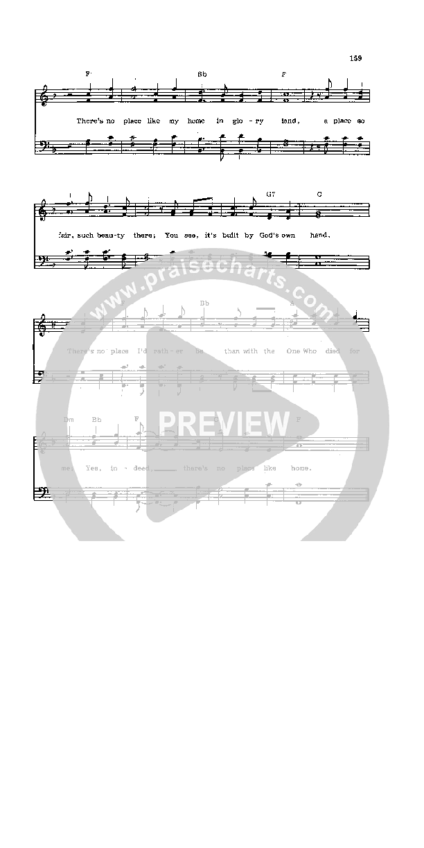 There's No Place Like Home Lead Sheet (Greater Vision)