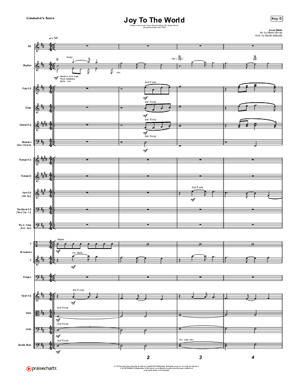 Joy To The World Conductor's Score (Austin Stone Worship)