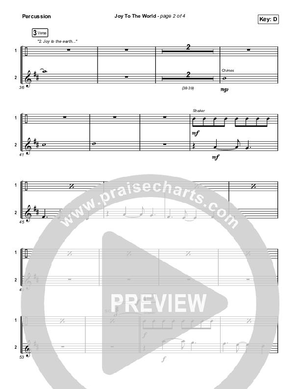 Joy To The World Percussion (Austin Stone Worship)