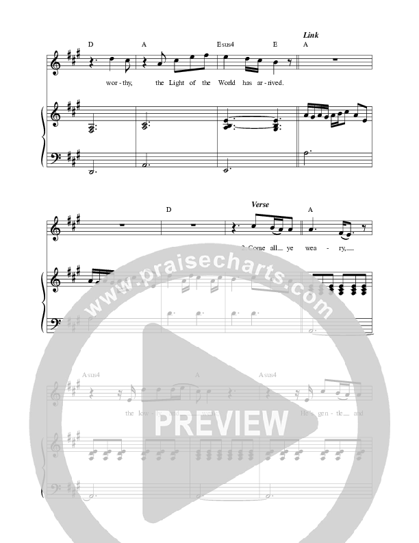 The Saviour Is Here Piano/Melody (ICF Worship)