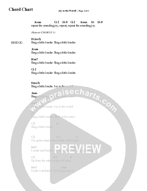 Joy To The World with Raise A Hallelujah (Choral Anthem SATB) Chord Chart (Word Music Choral / Arr. Cliff Duren)