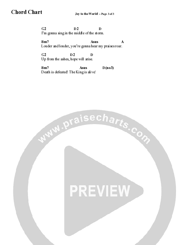 Joy To The World with Raise A Hallelujah (Choral Anthem SATB) Chord Chart (Word Music Choral / Arr. Cliff Duren)