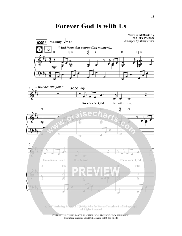 Forever God Is With Us (9 Song Collection) Song 2 (Piano SATB) (Word Music Choral)